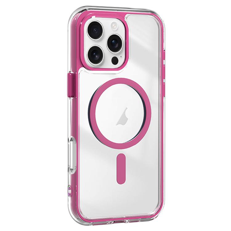 Acrylic Hybrid TPU Airbag Shockproof MagSafe Phone Case, For iPhone 16 Pro Max, For iPhone 16 Pro, For iPhone 16 Plus
