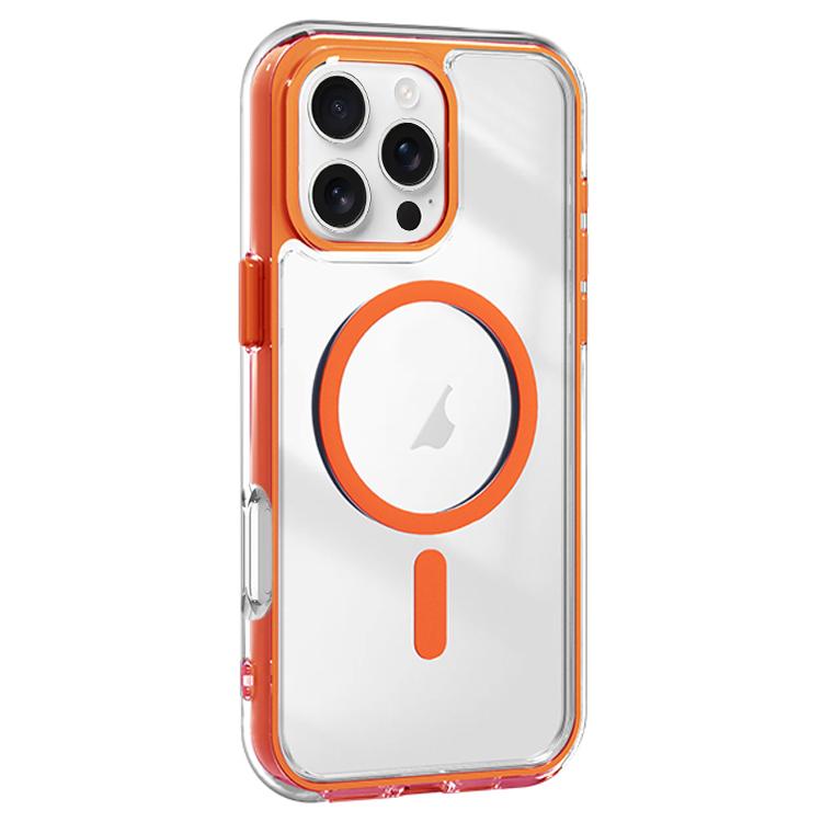 Acrylic Hybrid TPU Airbag Shockproof MagSafe Phone Case, For iPhone 16 Pro Max, For iPhone 16 Pro, For iPhone 16 Plus