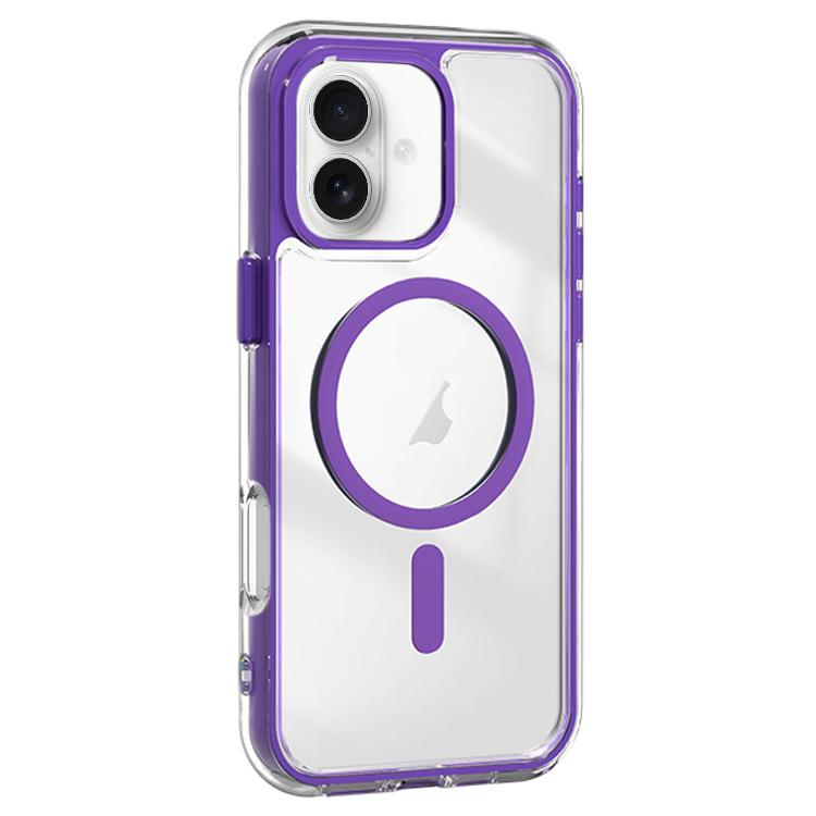 Acrylic Hybrid TPU Airbag Shockproof MagSafe Phone Case, For iPhone 16 Pro Max, For iPhone 16 Pro, For iPhone 16 Plus