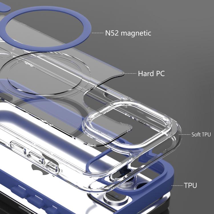 Acrylic Hybrid TPU Airbag Shockproof MagSafe Phone Case, For iPhone 15 Plus, For iPhone 15, For iPhone 14 Plus