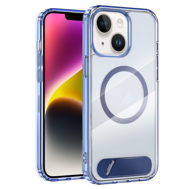Clear PC Hybrid TPU MagSafe Phone Case with Holder, For iPhone 15 Pro Max, For iPhone 15 Pro, For iPhone 15, For iPhone 14