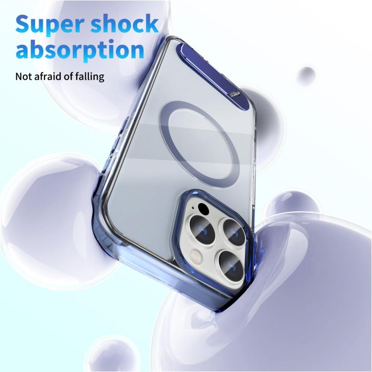 Clear PC Hybrid TPU MagSafe Phone Case with Holder, For iPhone 14 Pro, For iPhone 14 Pro Max, For iPhone 13 Pro Max, For iPhone 13 Pro