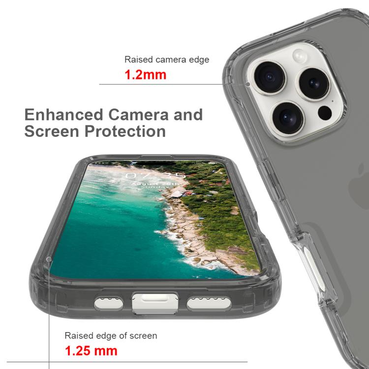 Shockproof Clear Gradient PC + TPU Phone Case