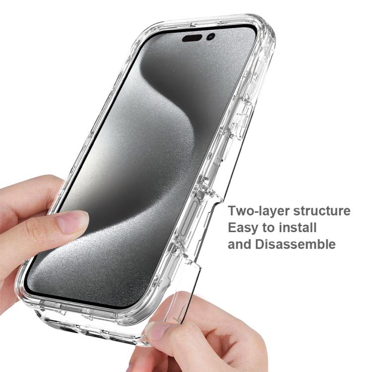 Shockproof Clear Gradient PC + TPU Phone Case