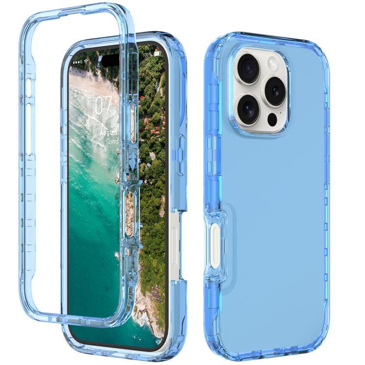 Shockproof Clear Gradient PC + TPU Phone Case