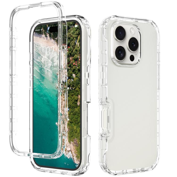 Shockproof Clear Gradient PC + TPU Phone Case