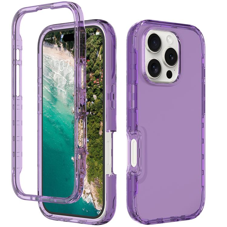 Shockproof Clear Gradient PC + TPU Phone Case