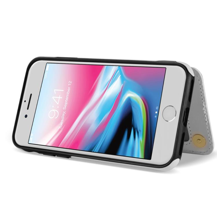 Rhombic Dual Buckle Card Slots Phone Case with Lanyard, For iPhone SE 2022 / 2020 / 8 / 7, For iPhone 13 Pro Max, For iPhone 13 Pro, For iPhone 12 / 12 Pro