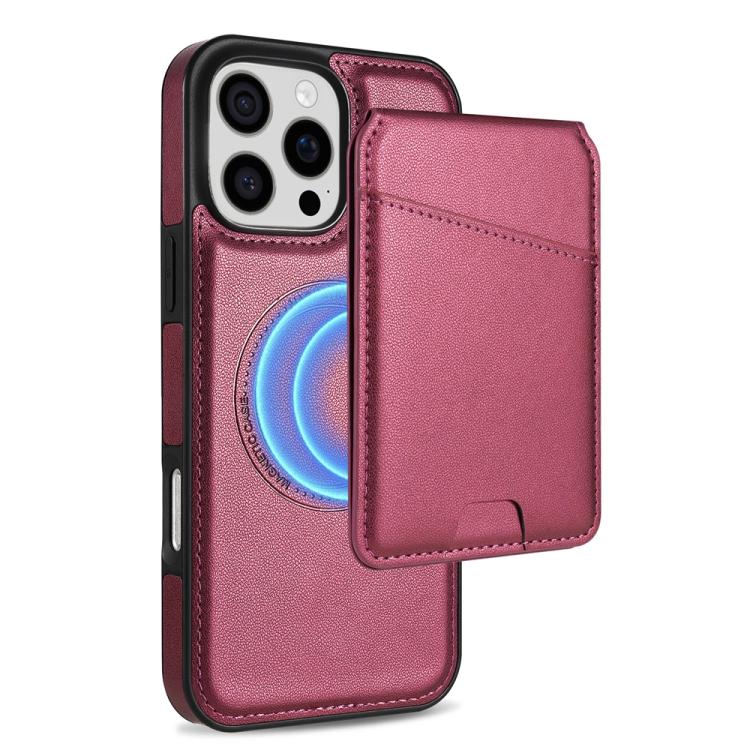 Skin Feel Detachable Card Bag Magsafe Phone Case, For iPhone 16 Pro Max, For iPhone 16 Pro, For iPhone 16 Plus, For iPhone 16