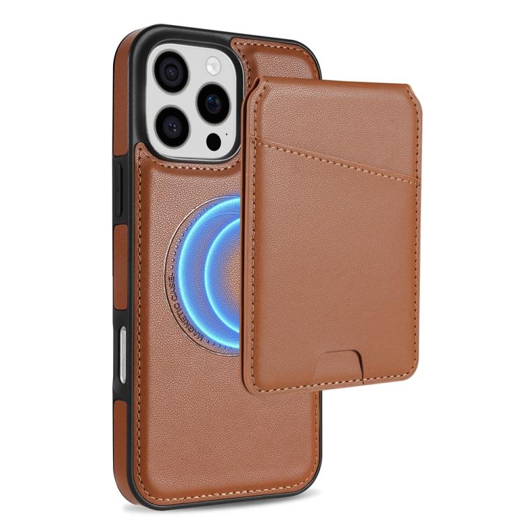 Skin Feel Detachable Card Bag Magsafe Phone Case, For iPhone 16 Pro Max, For iPhone 16 Pro, For iPhone 16 Plus, For iPhone 16