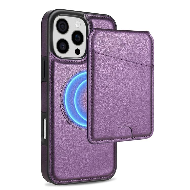Skin Feel Detachable Card Bag Magsafe Phone Case, For iPhone 16 Pro Max, For iPhone 16 Pro, For iPhone 16 Plus, For iPhone 16