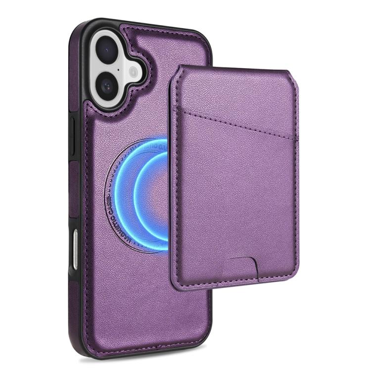 Skin Feel Detachable Card Bag Magsafe Phone Case, For iPhone 16 Pro Max, For iPhone 16 Pro, For iPhone 16 Plus, For iPhone 16