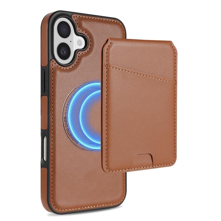 Skin Feel Detachable Card Bag Magsafe Phone Case, For iPhone 16 Pro Max, For iPhone 16 Pro, For iPhone 16 Plus, For iPhone 16