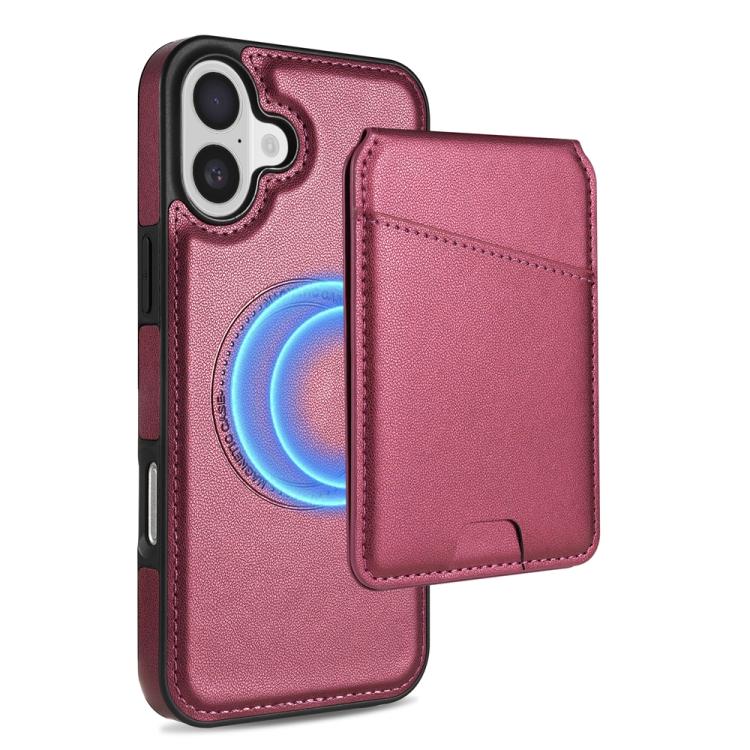 Skin Feel Detachable Card Bag Magsafe Phone Case, For iPhone 16 Pro Max, For iPhone 16 Pro, For iPhone 16 Plus, For iPhone 16