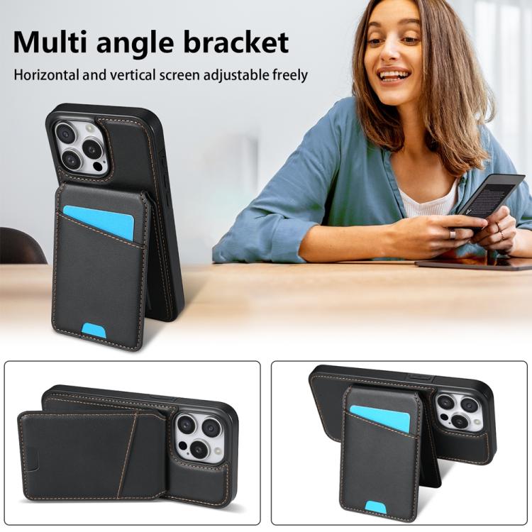 Skin Feel Detachable Card Bag Magsafe Phone Case, For iPhone 15 Pro Max, For iPhone 15 Pro, For iPhone 15 Plus, For iPhone 15