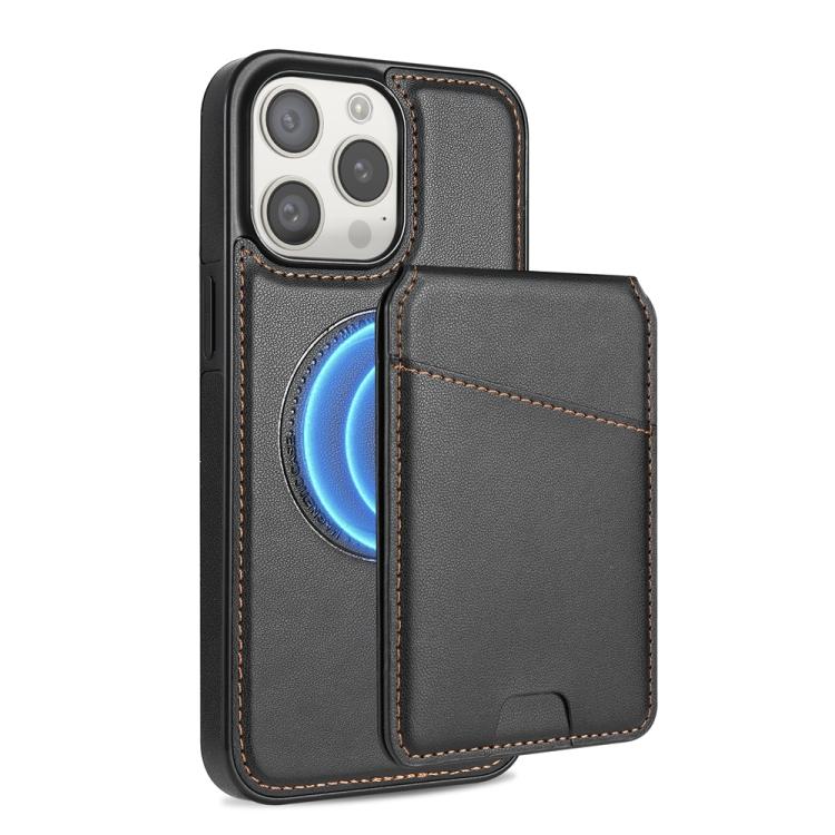 Skin Feel Detachable Card Bag Magsafe Phone Case, For iPhone 14 Plus, For iPhone 13 / 14, For iPhone 14 Pro, For iPhone 14 Pro Max