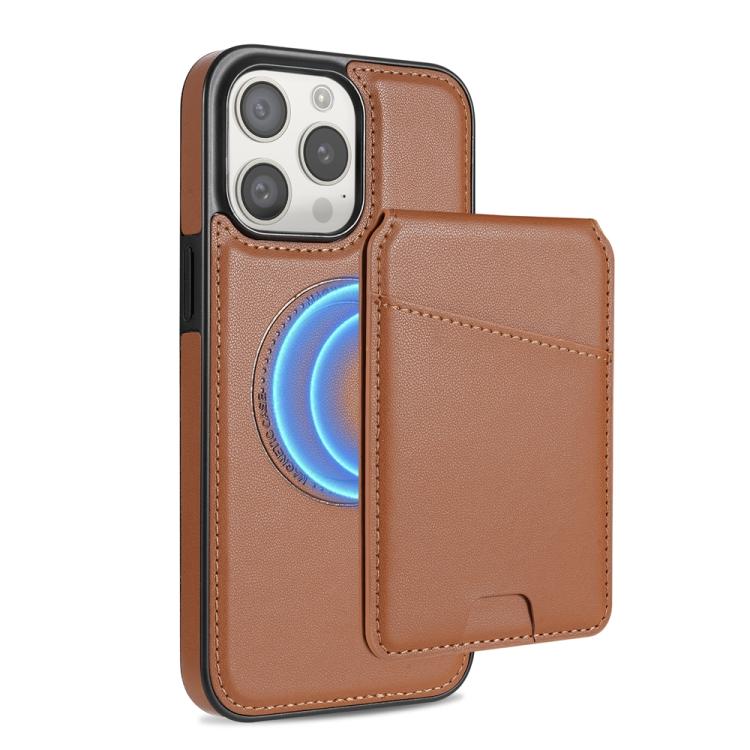 Skin Feel Detachable Card Bag Magsafe Phone Case, For iPhone 14 Plus, For iPhone 13 / 14, For iPhone 14 Pro, For iPhone 14 Pro Max