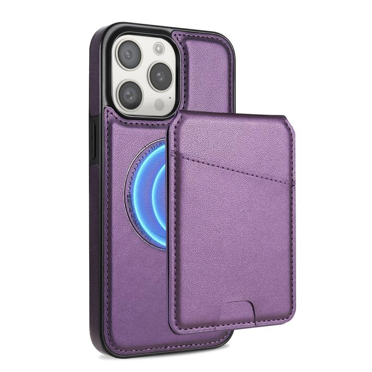 Skin Feel Detachable Card Bag Magsafe Phone Case, For iPhone 14 Plus, For iPhone 13 / 14, For iPhone 14 Pro, For iPhone 14 Pro Max