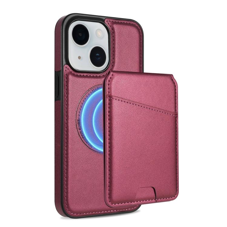 Skin Feel Detachable Card Bag Magsafe Phone Case, For iPhone 14 Plus, For iPhone 13 / 14, For iPhone 14 Pro, For iPhone 14 Pro Max
