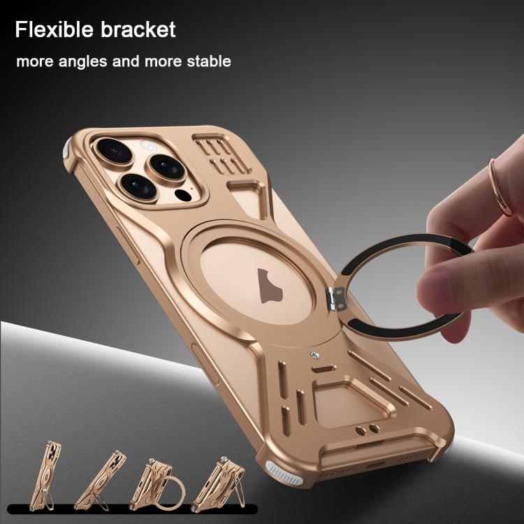 Armor 360 Holder Frameless Alloy MagSafe Phone Case