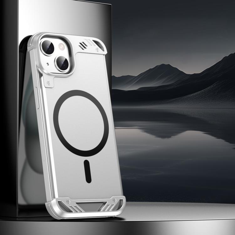 R-JUST RJ63 Frameless Aroma Mecha MagSafe Phone Case, For iPhone 15, For iPhone 14, For iPhone 14 Pro, For iPhone 14 Pro Max, For iPhone 13 Pro Max, For iPhone 13 Pro