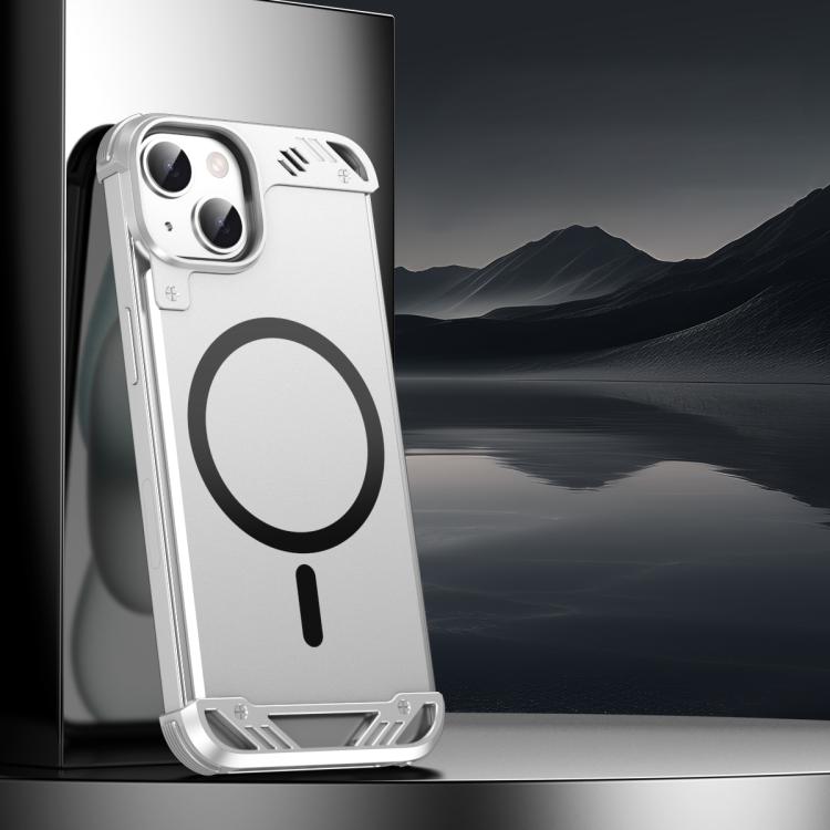 R-JUST RJ63 Frameless Aroma Mecha MagSafe Phone Case, For iPhone 15, For iPhone 14, For iPhone 14 Pro, For iPhone 14 Pro Max, For iPhone 13 Pro Max, For iPhone 13 Pro