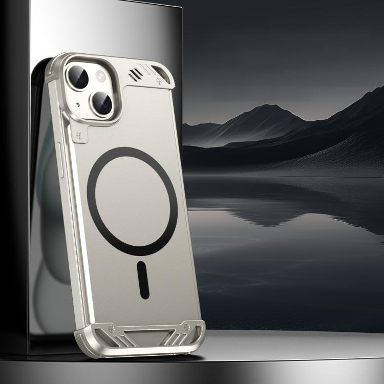 R-JUST RJ63 Frameless Aroma Mecha MagSafe Phone Case, For iPhone 13