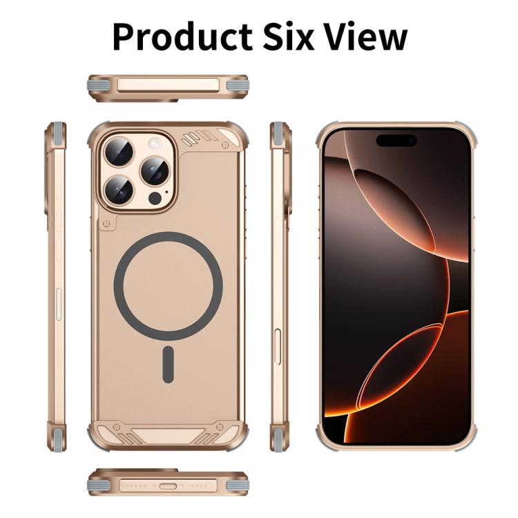R-JUST RJ63 Frameless Aroma Mecha MagSafe Phone Case, For iPhone 16 Pro Max, For iPhone 16 Pro, For iPhone 16 Plus, For iPhone 16, For iPhone 15 Pro Max, For iPhone 15 Pro