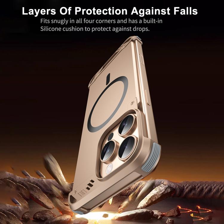 R-JUST RJ63 Frameless Aroma Mecha MagSafe Phone Case, For iPhone 15, For iPhone 14, For iPhone 14 Pro, For iPhone 14 Pro Max, For iPhone 13 Pro Max, For iPhone 13 Pro