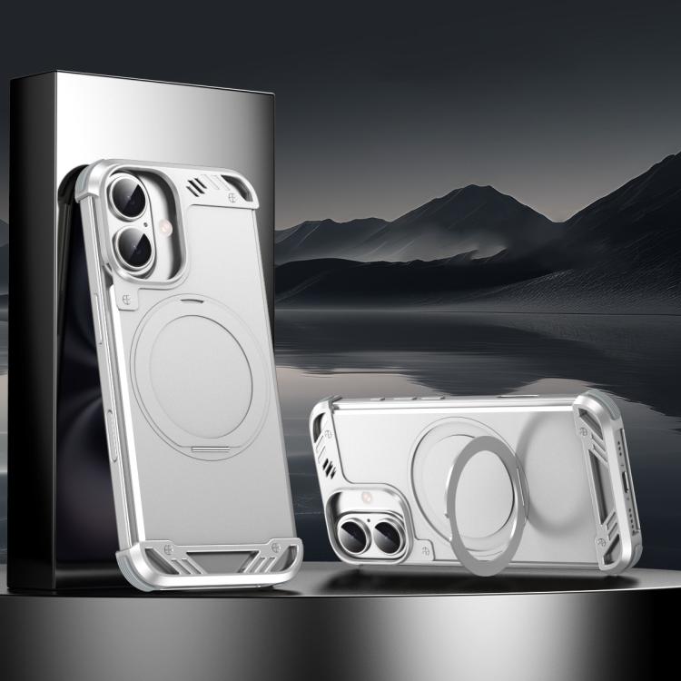 R-JUST RJ63-1 Frameless Aroma Mecha MagSafe Holder Phone Case