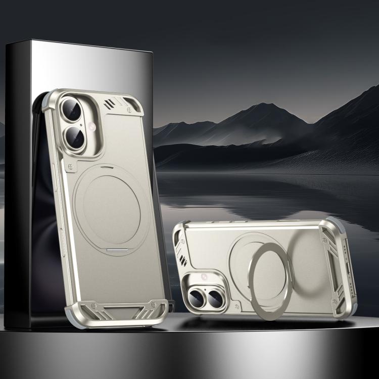 R-JUST RJ63-1 Frameless Aroma Mecha MagSafe Holder Phone Case