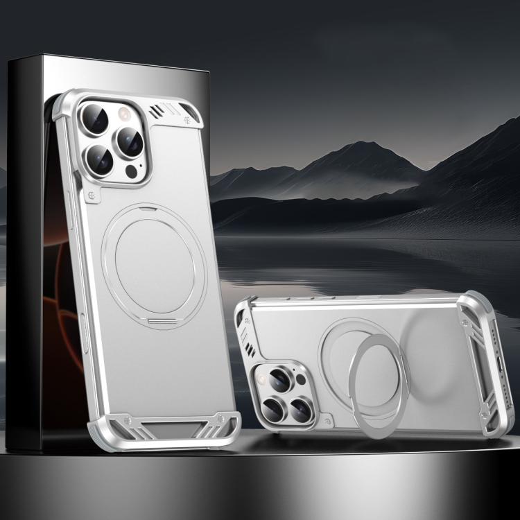 R-JUST RJ63-1 Frameless Aroma Mecha MagSafe Holder Phone Case
