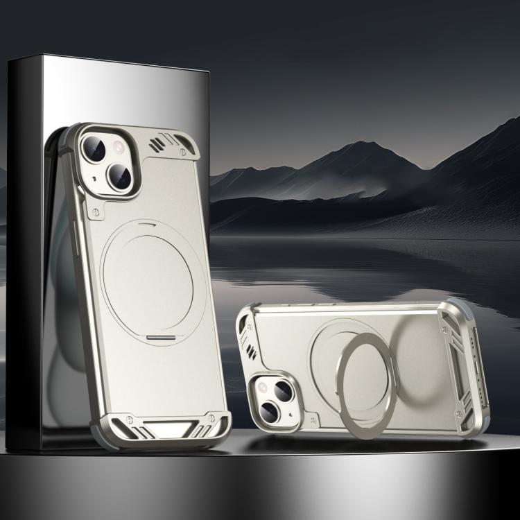 R-JUST RJ63-1 Frameless Aroma Mecha MagSafe Holder Phone Case