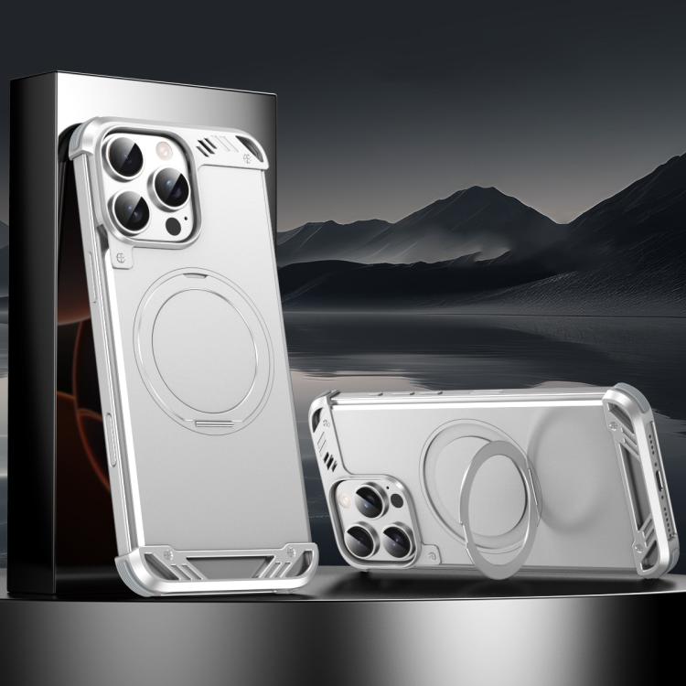R-JUST RJ63-1 Frameless Aroma Mecha MagSafe Holder Phone Case