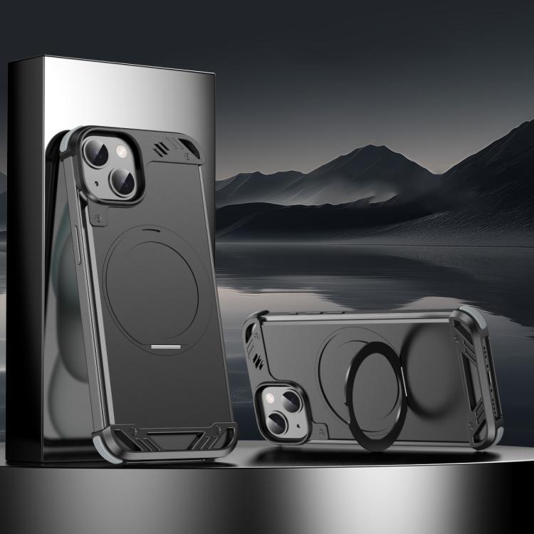 R-JUST RJ63-1 Frameless Aroma Mecha MagSafe Holder Phone Case