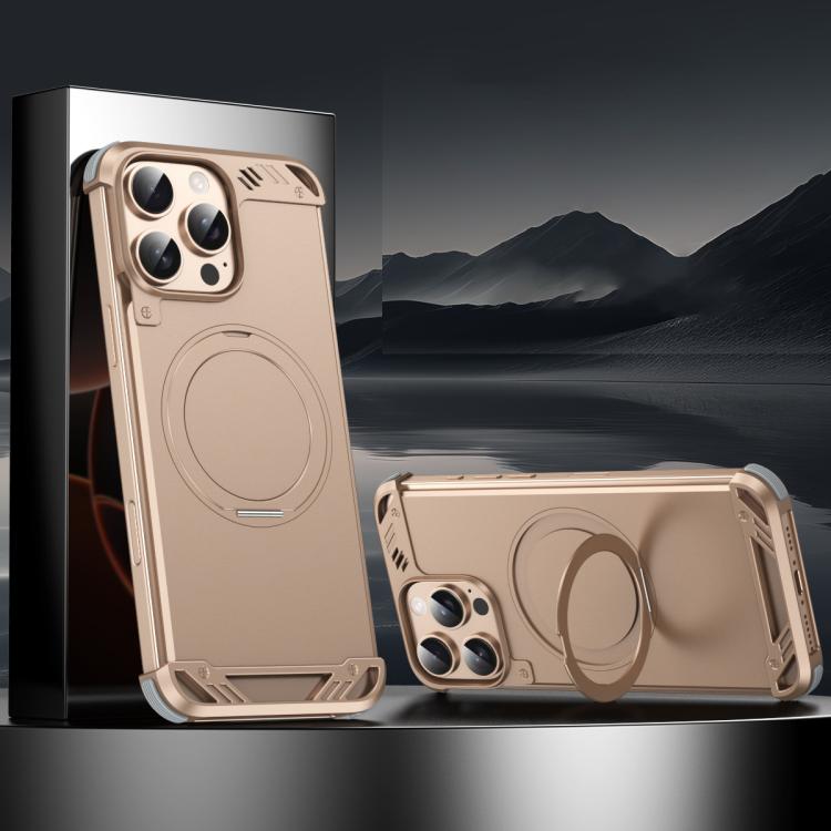 R-JUST RJ63-1 Frameless Aroma Mecha MagSafe Holder Phone Case