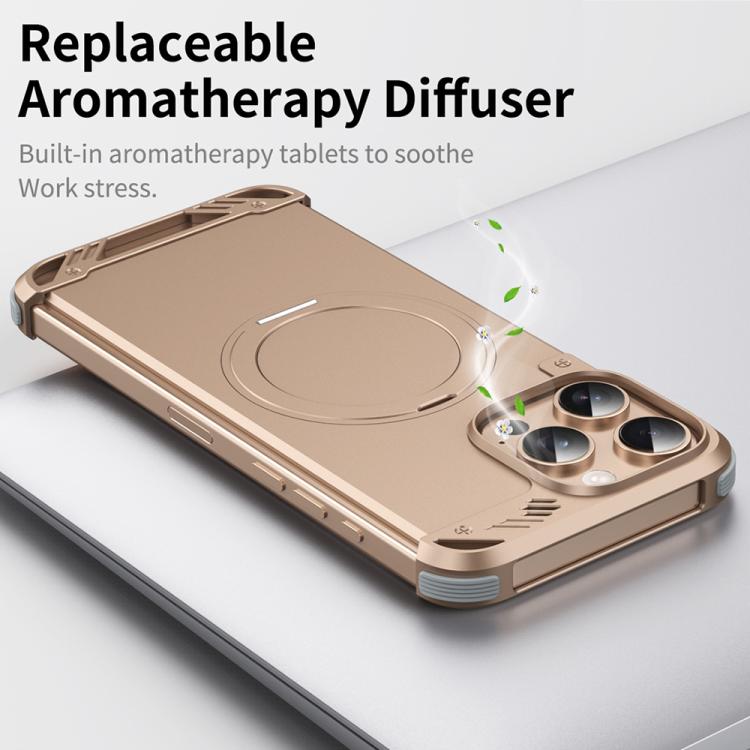R-JUST RJ63-1 Frameless Aroma Mecha MagSafe Holder Phone Case