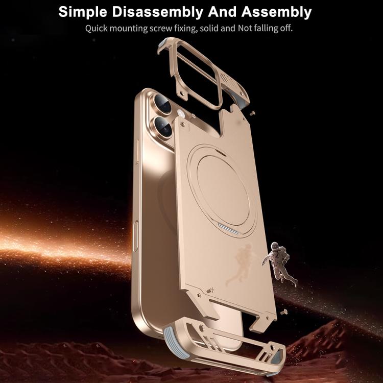 R-JUST RJ63-1 Frameless Aroma Mecha MagSafe Holder Phone Case