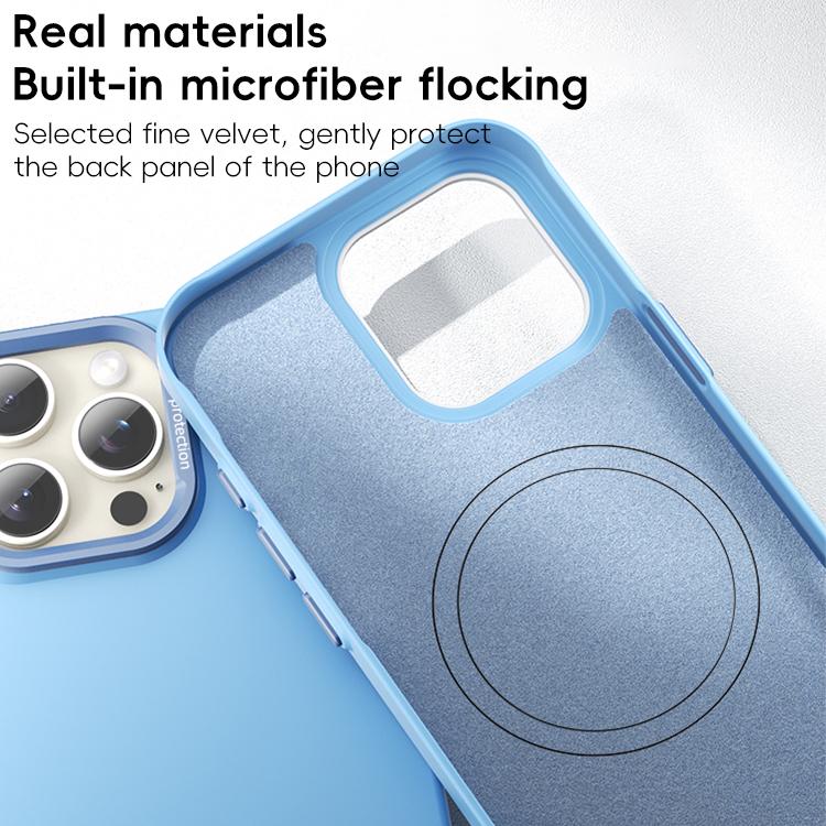 PC Flocking MagSafe Magnetic Phone Case, For iPhone 16 Pro Max, For iPhone 16 Pro, For iPhone 16