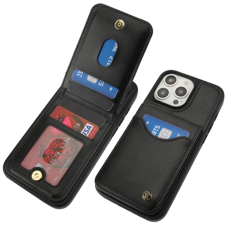 AwQuer Vertical Flip Card Bag Holder Leather Phone Case, For iPhone 16 Pro Max, For iPhone 16 Pro, For iPhone 16 Plus
