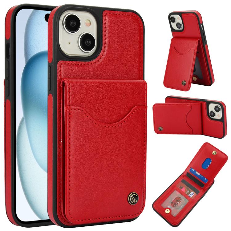 AwQuer Vertical Flip Card Bag Holder Leather Phone Case, For iPhone 15 Plus, For iPhone 15, For iPhone 14 Plus