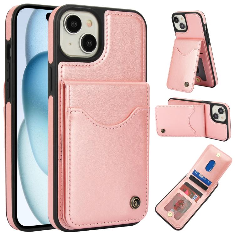 AwQuer Vertical Flip Card Bag Holder Leather Phone Case, For iPhone 15 Plus, For iPhone 15, For iPhone 14 Plus