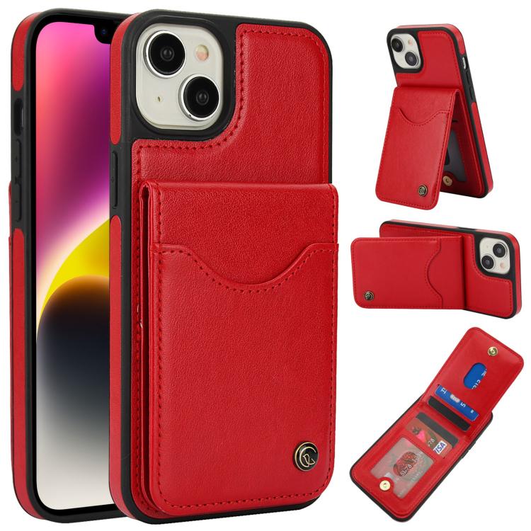 AwQuer Vertical Flip Card Bag Holder Leather Phone Case, For iPhone 15 Plus, For iPhone 15, For iPhone 14 Plus