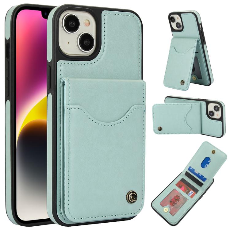 AwQuer Vertical Flip Card Bag Holder Leather Phone Case, For iPhone 14 / 13, For iPhone 14 Pro, For iPhone 14 Pro Max