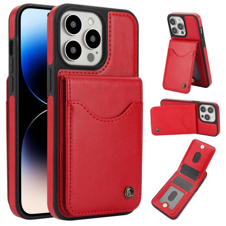 AwQuer Vertical Flip Card Bag Holder Leather Phone Case, For iPhone 14 / 13, For iPhone 14 Pro, For iPhone 14 Pro Max