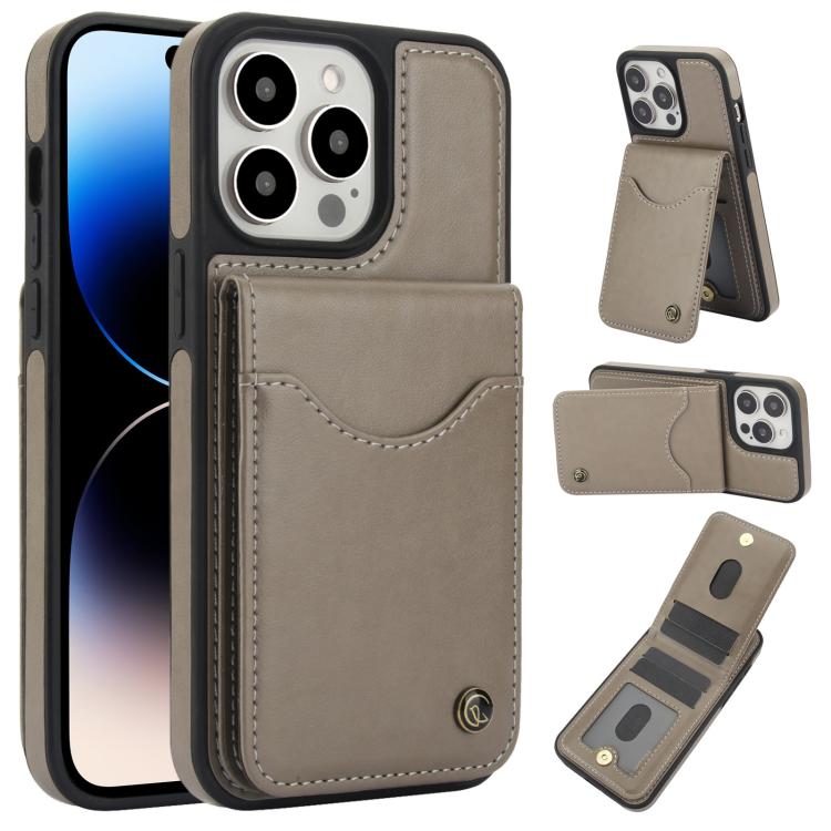 AwQuer Vertical Flip Card Bag Holder Leather Phone Case, For iPhone 14 / 13, For iPhone 14 Pro, For iPhone 14 Pro Max