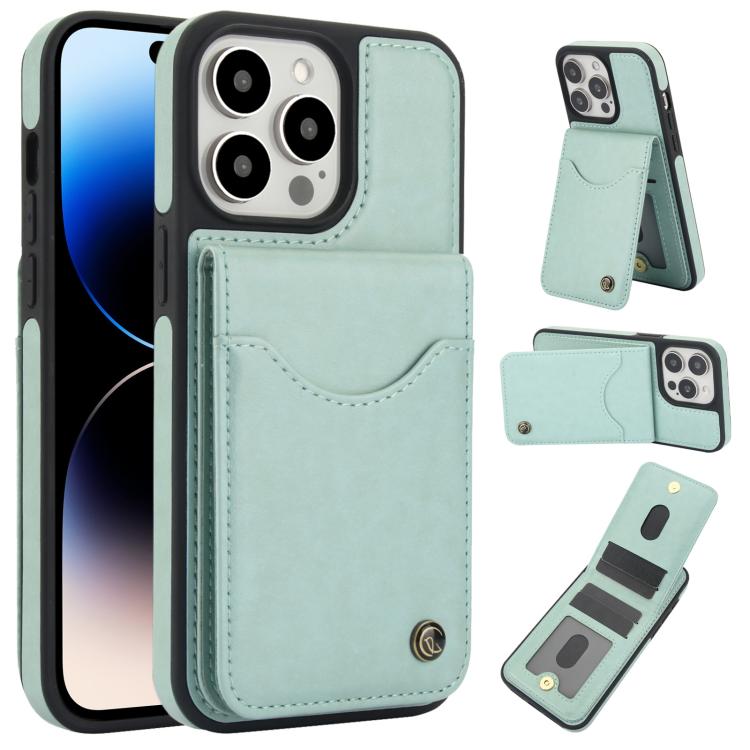 AwQuer Vertical Flip Card Bag Holder Leather Phone Case, For iPhone 14 / 13, For iPhone 14 Pro, For iPhone 14 Pro Max