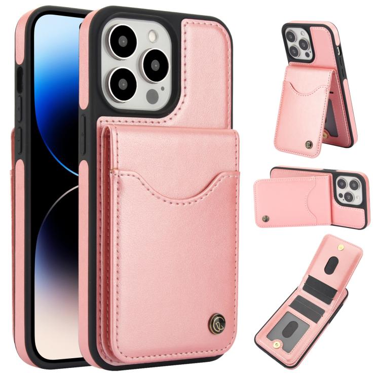 AwQuer Vertical Flip Card Bag Holder Leather Phone Case, For iPhone 14 / 13, For iPhone 14 Pro, For iPhone 14 Pro Max