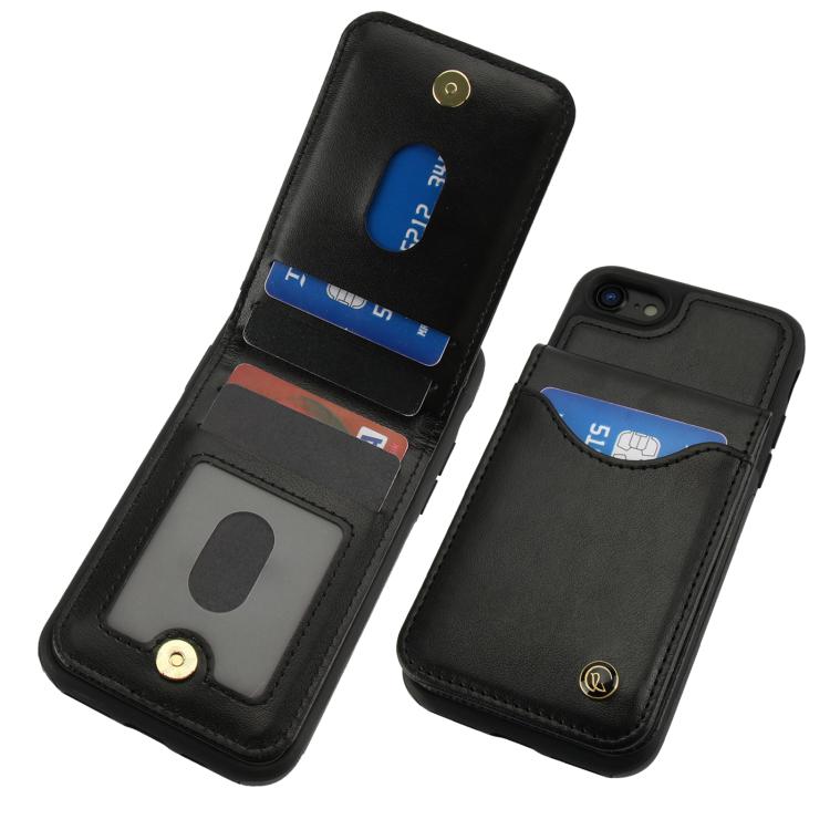AwQuer Vertical Flip Card Bag Holder Leather Phone Case, For iPhone 7 / 8 / SE 2022, For iPhone 13 Pro Max, For iPhone 13 Pro