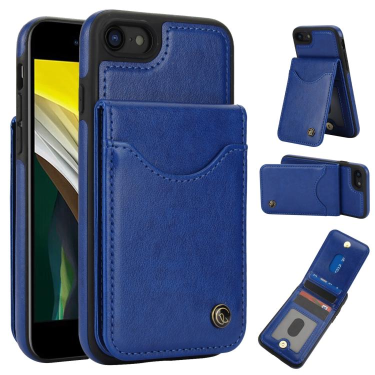 AwQuer Vertical Flip Card Bag Holder Leather Phone Case, For iPhone 7 / 8 / SE 2022, For iPhone 13 Pro Max, For iPhone 13 Pro